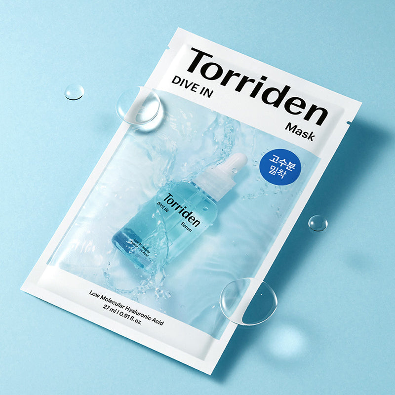 Torriden Dive-in Low Molecular Hyaluronic Acid Mask - masque à l'unité 27ml