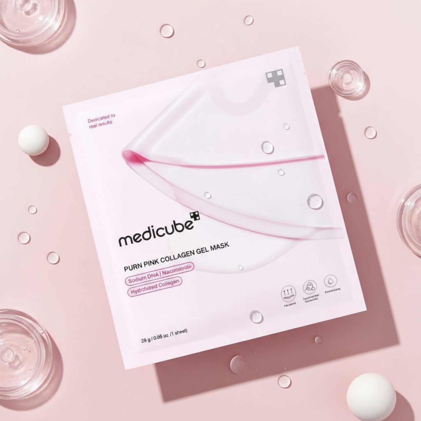 Masque Medicube PDRN Pink Collagen Gel - Hydratation 24h et effet anti-âge