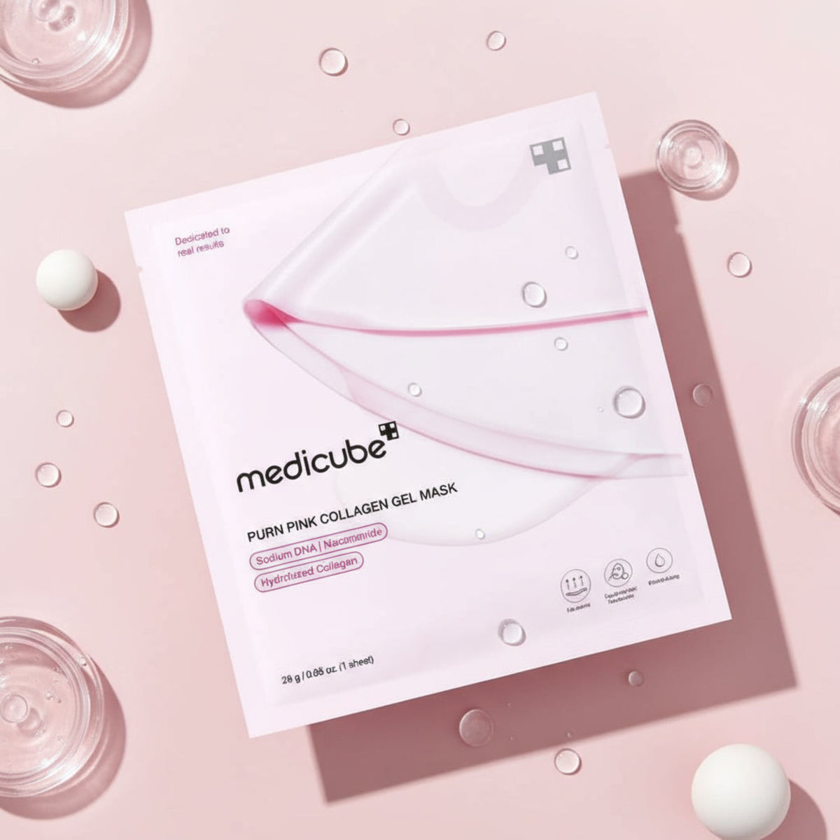 Masque Medicube PDRN Pink Collagen Gel - Hydratation 24h et effet anti-âge